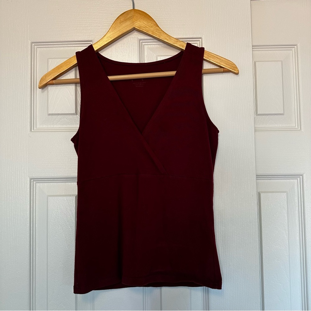 Brandy Melville maroon crossover tank